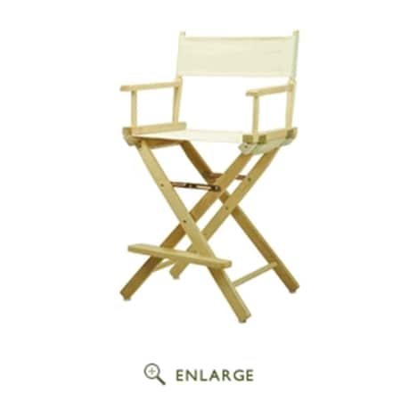Casual Home 220-00-021-12 24 in. Directors Chair Natural Frame with Natural & Wheat Canvas 220-00/021-12